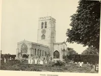 An illustration from The English village church : exteriors and interiors (1921)