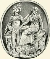 An illustration from Engraved gems; their history and place in art, in which is embodied the author's former treatise, with extensive revisions and additions; reminiscences of travels in the pursuit and acquisition of engraved gems ... to which is added a descriptive list of the author's cabinet of gems, forming a compend of Greek and Roman classics and antiquities .. (1889)