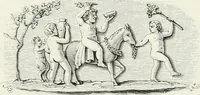 An illustration from Engraved gems; their history and place in art, in which is embodied the author's former treatise, with extensive revisions and additions; reminiscences of travels in the pursuit and acquisition of engraved gems ... to which is added a descriptive list of the author's cabinet of gems, forming a compend of Greek and Roman classics and antiquities .. (1889)