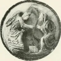 An illustration from Engraved gems; their history and place in art, in which is embodied the author's former treatise, with extensive revisions and additions; reminiscences of travels in the pursuit and acquisition of engraved gems ... to which is added a descriptive list of the author's cabinet of gems, forming a compend of Greek and Roman classics and antiquities .. (1889)
