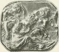 An illustration from Engraved gems; their history and place in art, in which is embodied the author's former treatise, with extensive revisions and additions; reminiscences of travels in the pursuit and acquisition of engraved gems ... to which is added a descriptive list of the author's cabinet of gems, forming a compend of Greek and Roman classics and antiquities .. (1889)