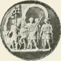 An illustration from Engraved gems; their history and place in art, in which is embodied the author's former treatise, with extensive revisions and additions; reminiscences of travels in the pursuit and acquisition of engraved gems ... to which is added a descriptive list of the author's cabinet of gems, forming a compend of Greek and Roman classics and antiquities .. (1889)