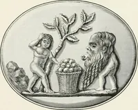 An illustration from Engraved gems; their history and place in art, in which is embodied the author's former treatise, with extensive revisions and additions; reminiscences of travels in the pursuit and acquisition of engraved gems ... to which is added a descriptive list of the author's cabinet of gems, forming a compend of Greek and Roman classics and antiquities .. (1889)
