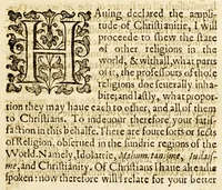 An illustration from Enquiries touching the diuersity of langvages, and religions through the cheife parts of the world. (1614)