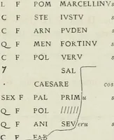An illustration from Ephemeris Epigraphica; Corporis inscriptionum latinarum supplementum. Edita iussu Instituti archaeologici Romani (1872)