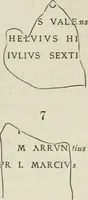 An illustration from Ephemeris Epigraphica; Corporis inscriptionum latinarum supplementum. Edita iussu Instituti archaeologici Romani (1872)