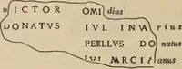 An illustration from Ephemeris Epigraphica; Corporis inscriptionum latinarum supplementum. Edita iussu Instituti archaeologici Romani (1872)