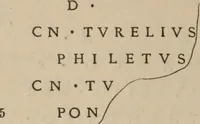 An illustration from Ephemeris Epigraphica; Corporis inscriptionum latinarum supplementum. Edita iussu Instituti archaeologici Romani (1872)