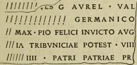An illustration from Ephemeris epigraphica : Corporis inscriptionum Latinarum supplementum (1872)