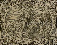 An illustration from Epigrammata Philippi Melanthonis selectiora : formvlis precvm, historiis, paraphrasi dictorum diuinorum, & sententijs grauissimis maxime insignia (1583)