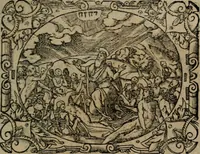 An illustration from Epigrammata Philippi Melanthonis selectiora : formvlis precvm, historiis, paraphrasi dictorum diuinorum, & sententijs grauissimis maxime insignia (1583)