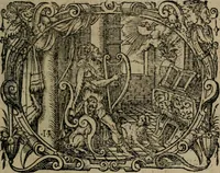 An illustration from Epigrammata Philippi Melanthonis selectiora : formvlis precvm, historiis, paraphrasi dictorum diuinorum, & sententijs grauissimis maxime insignia (1583)