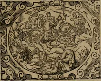 An illustration from Epigrammata Philippi Melanthonis selectiora : formvlis precvm, historiis, paraphrasi dictorum diuinorum, & sententijs grauissimis maxime insignia (1583)