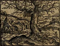 An illustration from Epigrammata Philippi Melanthonis selectiora : formvlis precvm, historiis, paraphrasi dictorum diuinorum, & sententijs grauissimis maxime insignia (1583)