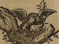 An illustration from Epigrammata Philippi Melanthonis selectiora : formvlis precvm, historiis, paraphrasi dictorum diuinorum, & sententijs grauissimis maxime insignia (1583)