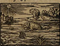 An illustration from Epigrammata Philippi Melanthonis selectiora : formvlis precvm, historiis, paraphrasi dictorum diuinorum, & sententijs grauissimis maxime insignia (1583)