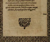 An illustration from Epigrammata Philippi Melanthonis selectiora : formvlis precvm, historiis, paraphrasi dictorum diuinorum, & sententijs grauissimis maxime insignia (1583)