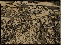 An illustration from Epigrammata Philippi Melanthonis selectiora : formvlis precvm, historiis, paraphrasi dictorum diuinorum, & sententijs grauissimis maxime insignia (1583)