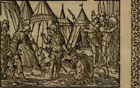 An illustration from Epigrammata Philippi Melanthonis selectiora : formvlis precvm, historiis, paraphrasi dictorum diuinorum, & sententijs grauissimis maxime insignia (1583)