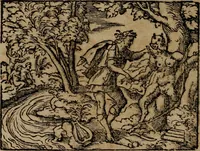 An illustration from Epigrammata Philippi Melanthonis selectiora : formvlis precvm, historiis, paraphrasi dictorum diuinorum, & sententijs grauissimis maxime insignia (1583)