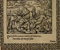 Picture 289 of 389 from Epigrammata Philippi Melanthonis selectiora : formvlis precvm, historiis, paraphrasi dictorum diuinorum, & sententijs grauissimis maxime insignia (1583), leaf 447