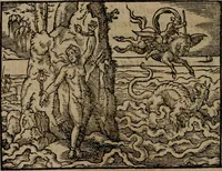 An illustration from Epigrammata Philippi Melanthonis selectiora : formvlis precvm, historiis, paraphrasi dictorum diuinorum, & sententijs grauissimis maxime insignia (1583)