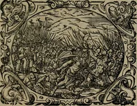 An illustration from Epigrammata Philippi Melanthonis selectiora : formvlis precvm, historiis, paraphrasi dictorum diuinorum, & sententijs grauissimis maxime insignia (1583)