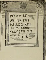 An illustration from Epigraphie romaine du Poitou & de la Saintonge (1888)