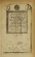 An illustration from Epigraphie romaine du Poitou & de la Saintonge (1888)