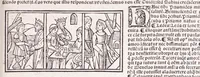 An illustration from Epistole Heroides Publii Ouidii Nasonis : dilgenti castgatione exculte, aptissimisq[ue] figuris ornate (1536)