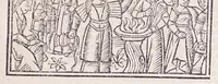An illustration from Epistole Heroides Publii Ouidii Nasonis : dilgenti castgatione exculte, aptissimisq[ue] figuris ornate (1536)