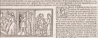 An illustration from Epistole Heroides Publii Ouidii Nasonis : dilgenti castgatione exculte, aptissimisq[ue] figuris ornate (1536)