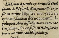 Picture 1 of 4 from Epistre enuoyée à vn quidam fauteur des nouueaux euangeliques. En laquelle est clairement monstré que hors l'Eglise catholique n'y a nul salut. (1561), leaf 8