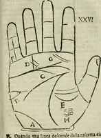 An illustration from Epitoma chyromantico di Patritio Tricasso da Cerasari Mantouano : nel quale si contiene tutte l'opere per esso Tricasso in questa scientia composte, con assai figure, & dichiarationi agiunte ; facilissimo ad imparare, & in breuissimo tempo (1538)