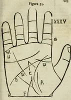 An illustration from Epitoma chyromantico di Patritio Tricasso da Cerasari Mantouano : nel quale si contiene tutte l'opere per esso Tricasso in questa scientia composte, con assai figure, & dichiarationi agiunte ; facilissimo ad imparare, & in breuissimo tempo (1538)