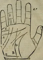 An illustration from Epitoma chyromantico di Patritio Tricasso da Cerasari Mantouano : nel quale si contiene tutte l'opere per esso Tricasso in questa scientia composte, con assai figure, & dichiarationi agiunte ; facilissimo ad imparare, & in breuissimo tempo (1538)