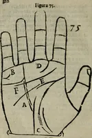 An illustration from Epitoma chyromantico di Patritio Tricasso da Cerasari Mantouano : nel quale si contiene tutte l'opere per esso Tricasso in questa scientia composte, con assai figure, & dichiarationi agiunte ; facilissimo ad imparare, & in breuissimo tempo (1538)