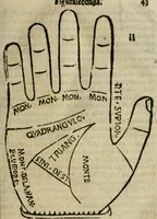 An illustration from Epitoma chyromantico di Patritio Tricasso da Cerasari Mantouano : nel quale si contiene tutte l'opere per esso Tricasso in questa scientia composte, con assai figure, & dichiarationi agiunte ; facilissimo ad imparare, & in breuissimo tempo (1538)