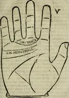 An illustration from Epitoma chyromantico di Patritio Tricasso da Cerasari Mantouano : nel quale si contiene tutte l'opere per esso Tricasso in questa scientia composte, con assai figure, & dichiarationi agiunte ; facilissimo ad imparare, & in breuissimo tempo (1538)