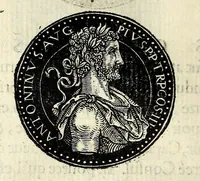 An illustration from Epitome dv thresor des antiqvitez, c'est à dire, Pourtraits des vrayes medailles des empp. tant d'Orient que d'Occident (1553)