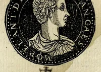 An illustration from Epitome dv thresor des antiqvitez, c'est à dire, Pourtraits des vrayes medailles des empp. tant d'Orient que d'Occident (1553)