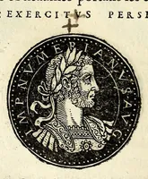 Picture 50 of 105 from Epitome dv thresor des antiqvitez, c'est à dire, Pourtraits des vrayes medailles des empp. tant d'Orient que d'Occident (1553), leaf 230