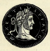 An illustration from Epitome dv thresor des antiqvitez, c'est à dire, Pourtraits des vrayes medailles des empp. tant d'Orient que d'Occident (1553)
