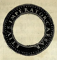 An illustration from Epitome dv thresor des antiqvitez, c'est à dire, Pourtraits des vrayes medailles des empp. tant d'Orient que d'Occident (1553)