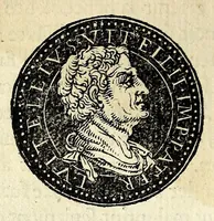 An illustration from Epitome dv thresor des antiqvitez, c'est à dire, Pourtraits des vrayes medailles des empp. tant d'Orient que d'Occident (1553)