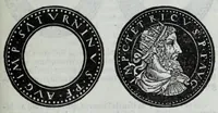 An illustration from Epitome thesavri antiqvitatvm, hoc est, Impp. Rom. orientalivm et occidentalivm iconum : ex antiquis numismatibus quam fidelissime deliniatarum, ex Musaeo Iacobi de Strada mantuani antiquarij (1557)