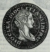 An illustration from Epitome thesavri antiqvitatvm, hoc est, Impp. Rom. orientalivm et occidentalivm iconum : ex antiquis numismatibus quam fidelissime deliniatarum, ex Musaeo Iacobi de Strada mantuani antiquarij (1557)