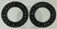An illustration from Epitome thesavri antiqvitatvm, hoc est, Impp. Rom. orientalivm et occidentalivm iconum : ex antiquis numismatibus quam fidelissime deliniatarum, ex Musaeo Iacobi de Strada mantuani antiquarij (1557)