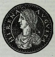 An illustration from Epitome thesavri antiqvitatvm, hoc est, Impp. Rom. orientalivm et occidentalivm iconum : ex antiquis numismatibus quam fidelissime deliniatarum, ex Musaeo Iacobi de Strada mantuani antiquarij (1557)