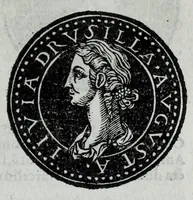 An illustration from Epitome thesavri antiqvitatvm, hoc est, Impp. Rom. orientalivm et occidentalivm iconum : ex antiquis numismatibus quam fidelissime deliniatarum, ex Musaeo Iacobi de Strada mantuani antiquarij (1557)